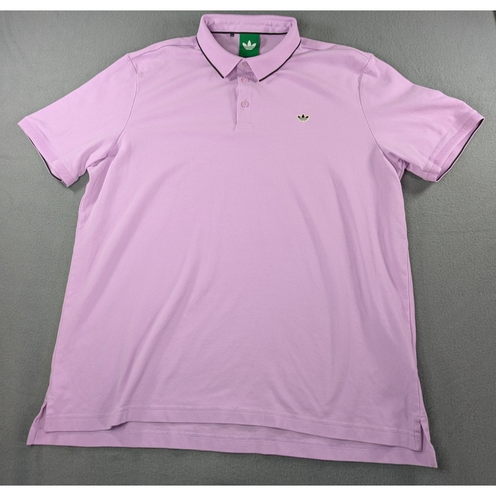 Adidas Originals Rolling Links XL Polo Bliss Lilac Pinehurst Putter Boy Logo